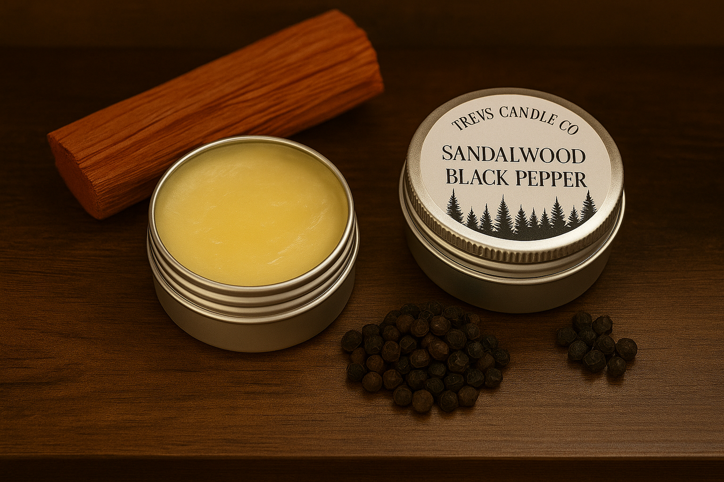 Solid Scent: Sandalwood & Black Pepper